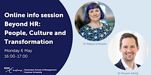 Online information session Beyond HR: People, Culture and Transformation
