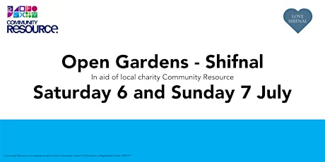 Open Gardens - Shifnal, in aid of Shropshire Charity Community Resource