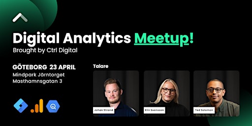 Primaire afbeelding van Digital Analytics Meetup by Ctrl Digital (Göteborg)