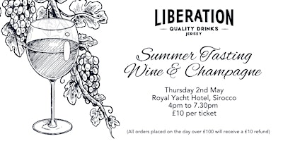 Liberation Quality Drinks  Summer Wine & Champagne Tasting primary image