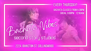 Primaire afbeelding van Bachata Vibes Thursdays - classes and social in Collingwood
