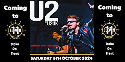 Imagem principal do evento U2uk Live at Eleven Stoke