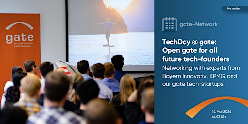 Primaire afbeelding van TechDay @gate – Open gate for all future tech-founders