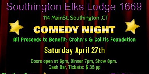 Primaire afbeelding van Southington Elks Lodge #1669 Comedy Night