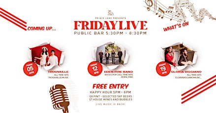 FRIDAY LIVE AT PRINCE LANE