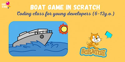 Imagem principal do evento Boat Race Game in Scratch - coding workshop for kids 6+