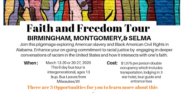 Faith and Freedom Tour: Exploring Slavery and Civil Rights