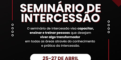 Hauptbild für Seminário de Intercessão