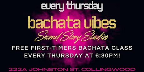 FREE Intro to Bachata class EVERY THURSDAY at Bachata Vibes in Collingwood!