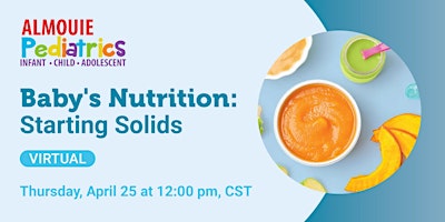 Imagen principal de Free Virtual Class - Baby's Nutrition: Starting Solids