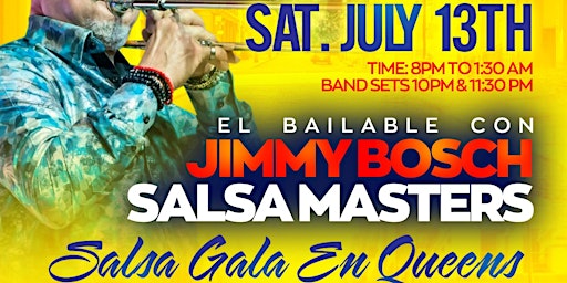 Imagem principal do evento El Bailable con JIMMY BOSCH SALSA MASTERS