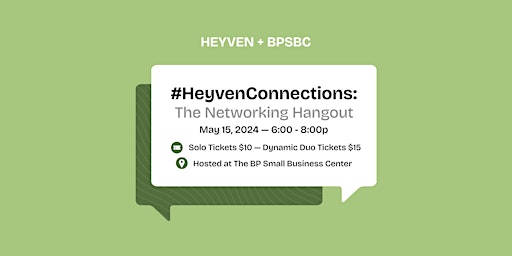 Hauptbild für #HeyvenConnections: The Networking Hangout