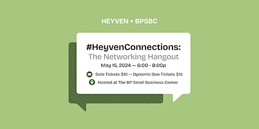 Primaire afbeelding van #HeyvenConnections: The Networking Hangout