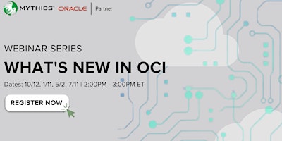 Imagen principal de What's New in OCI Webinar Series