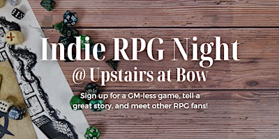 Indie RPG Night: Sign up for a GM-less game and meet new friends! primary image
