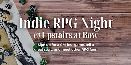 Indie RPG Night: Sign up for a GM-less game and meet new friends!