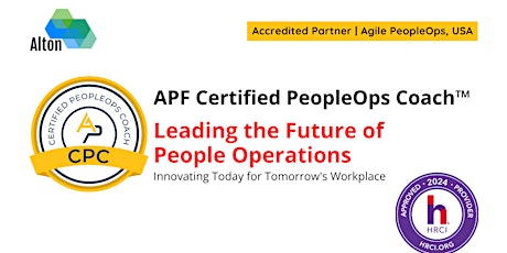 APF Certified PeopleOps Coach™ (APF CPC™) | May 23-26, 2024