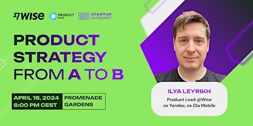 WiseTalks x ProductTank Meetup with Ilya Leyrikh primary image
