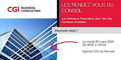 Les Rendez-vous du Conseil - Les Directions Financières  - 30 mai à Rennes primary image