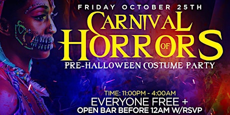 Carnival Horror Pre Halloween Event primary image