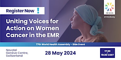 Imagen principal de Uniting Voices for Action on Women Cancer in the EMR
