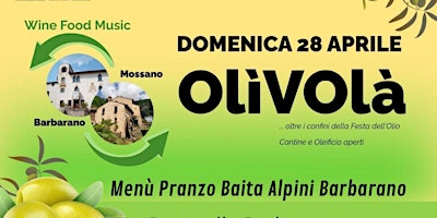 Primaire afbeelding van Prenotazione Pranzo OlìVolà 28 Aprile 2024
