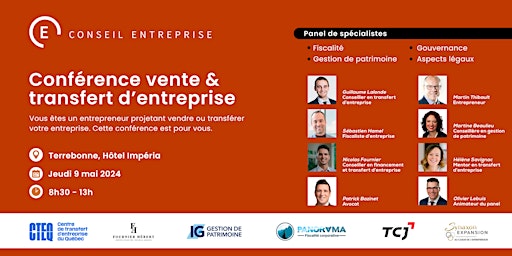 Immagine principale di Vente, transfert et relève d’entreprise 