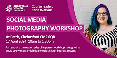 Imagen principal de Ambitious Women Social Media Photography for Businesses Workshop