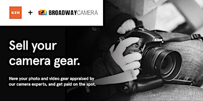 Primaire afbeelding van Sell your camera gear (free event) at Broadway Camera Richmond