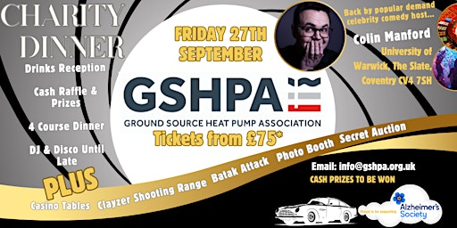 2024 Ground Source Heat Pump Association's Charity Dinner primary image