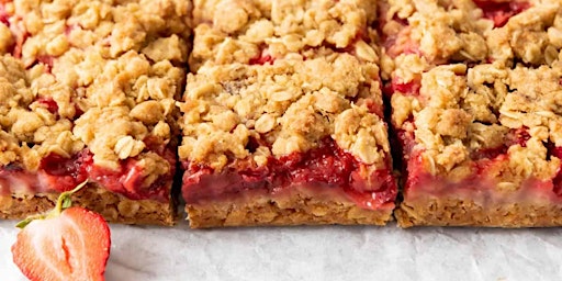 Image principale de Culikid's 5/19 Strawberry Rhubarb Crumb Bars Virtual Baking Class