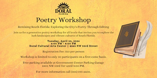 Imagem principal do evento Remixing South Florida: Exploring the City's Poetry Through Editing