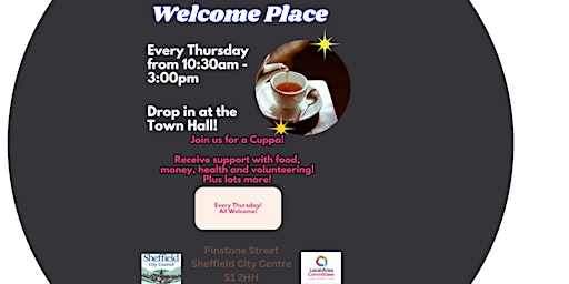 Hauptbild für Townhall Welcome Place - Information Drop in & Free hot drinks