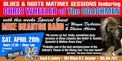 Primaire afbeelding van Blues and Roots Matinee Sessions at The Upper Coach