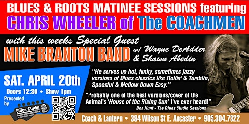 Primaire afbeelding van Blues and Roots Matinee Sessions at The Upper Coach