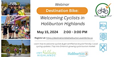 Primaire afbeelding van Webinar: Destination Bike - Welcoming Cyclists in Haliburton Highlands