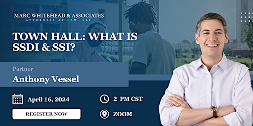 Imagem principal de Virtual Town Hall: What is SSDI & SSI?