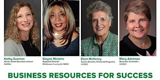 Hauptbild für Middlesex County presents: Business Resources for Success (Edison)