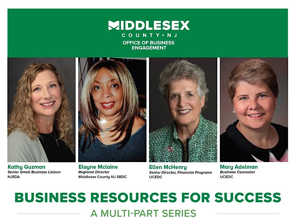 Middlesex County presents: Business Resources for Success (Edison)