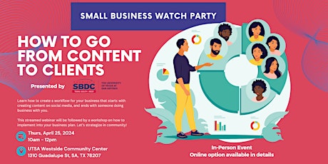 Small Biz Watch Party: How to go from content to clients