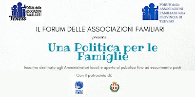 Imagem principal do evento Una politica per le famiglie