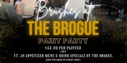 Imagem principal do evento Brushes at The Brogue! Paint Night!