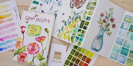 Immagine principale di Watercolor Camp with Amy Woods: Garden Sketchbook 