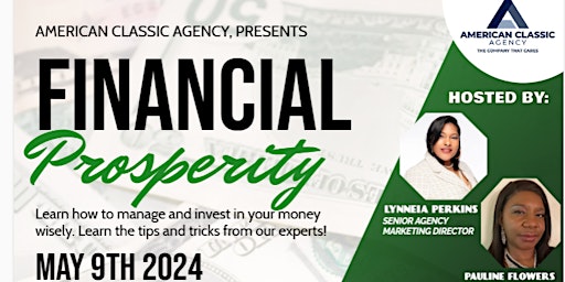 Primaire afbeelding van FINANCIAL PROSPERITY SEMINAR