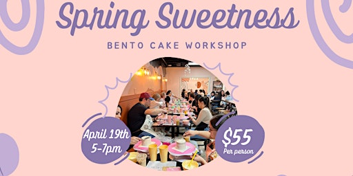 Spring Sweetness Bento cake workshop primary image