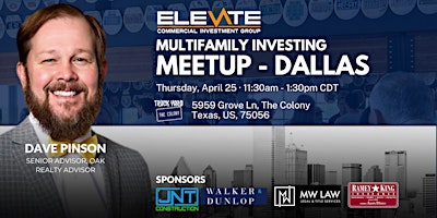 Primaire afbeelding van Elevate Multifamily Investing Meetup - Dallas