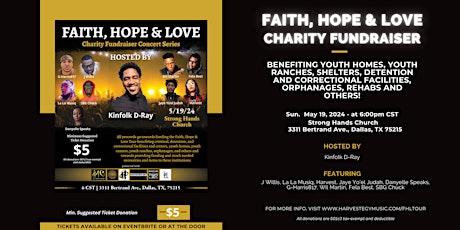 Faith, Hope & Love Charity Fundraiser Concert - Dallas, TX