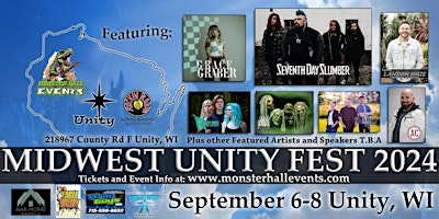 Primaire afbeelding van Midwest Unity Fest returns Sept. 6-8!  2-Day General Admission Ticket!