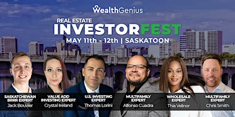 Imagem principal do evento WealthGenius Real Estate InvestorFest - Saskatoon SK [051124]