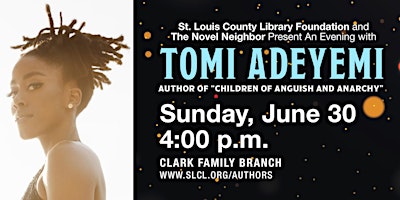 Hauptbild für Author Event - Tomi Adeyemi, "Children of Anguish & Anarchy"